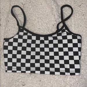 Forever 21 Checkered Crop